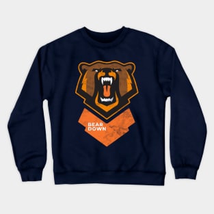 Fierce Modern Bear Down Party Tailgate Sunday Football Crewneck Sweatshirt